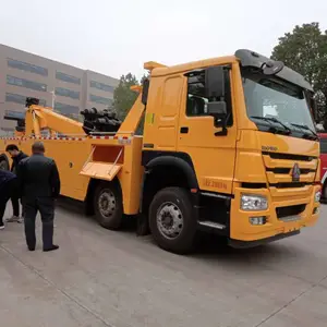 豪沃清障车 道路救援车 重汽救援拖车厂家 重汽前四后八清障车