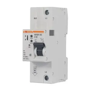 4G通讯智慧断路器 ASCB1-63-C63-1P/ZL4G智慧微断带显示 电压/电流/功率/温度/短路