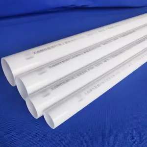 PC刚性阻燃管规格 20-25-32MM 壁厚1.2-1.5-1.8MM 长度4米一条
