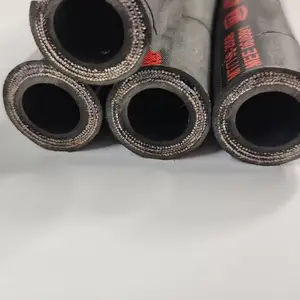 4SP 钢丝缠绕液压油管 耐油耐温 - 40℃~100℃ 高压石油基液压系统专用软管