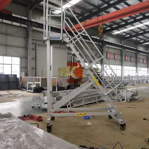 黄埔车间流水线跨线桥-铝合金走台检修平台定制-组装式跨线梯定制厂家