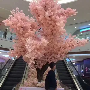 大型仿真樱花树许愿树室内酒店商场客厅装饰假桃花树婚庆摆设