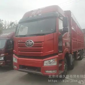 北京解放J6前四后八9.6米8X4 350马力质惠版板车高栏厢车冷藏车专卖
