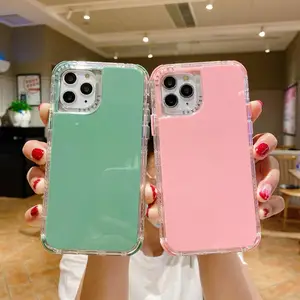 外贸适用2020新款iPhone12 Pro max保护套糖果实色tpu苹果11手机壳厂家