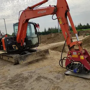 无锡北奕厂家供应小挖机带液压夯实器 哪里不平夯哪里