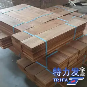 供应柚木地板坯料特力发地板品牌柚木工艺品料
