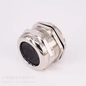M56x2金属铜镀镍格兰头电缆固定头密封德制PG公制电缆防水接头