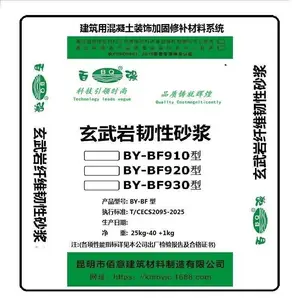 老旧房屋修缮抗冻耐久材料 RG?02 百强牌 玄武岩纤维韧性砂浆现货批发
