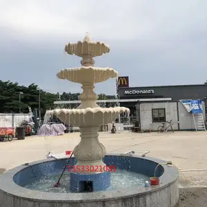 地产楼盘园林水景喷泉|人造砂岩石雕塑喷泉|仿砂岩喷水池景观喷泉