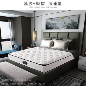 厂家直销深圳惠州宾馆酒店床垫批发 儿童学生宿舍3E椰棕薄垫 天然乳胶席梦思床垫包邮 可定制