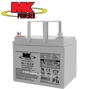 MK蓄电池MU-1SLDM 12V35Ah 铅酸免维护 阀控式密封 AGM技术