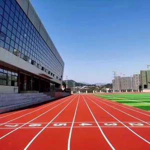 运动跑道施工 学校操场塑胶跑道翻新施工