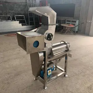 不锈钢大型食品压榨机 桑叶板蓝根大型榨汁机 桑葚挤压出汁设备