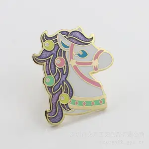 订制烤漆徽章 磁铁纪念章订制 企业集团胸针设计 镶钻宝石胸针