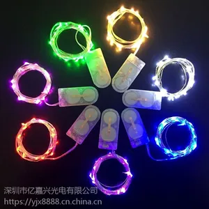 �ڼ���Ŧ�۵�صƴ�1��10��CR2032ͭ�ߵ�ʥ��װ�εƽ��յ�غе�
