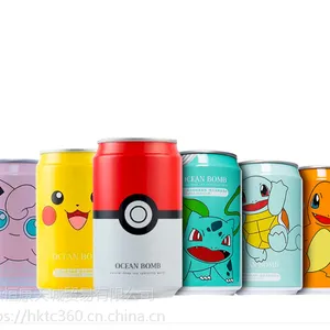 中国台湾Ocean Bomb宝可梦 碳酸饮料330ml 新品热卖