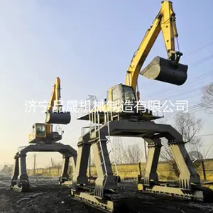 挖掘机卸煤 定制小松挖掘机大长腿 铁路码头卸料机