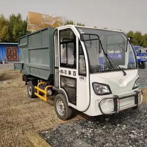 环卫装卸挂桶垃圾车小区厂区清洁新能源垃圾车工地用垃圾清运车