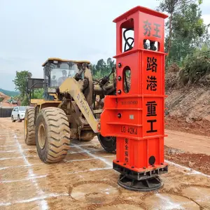 装载机平板夯实器 三明市管廊工程50铲车液压夯