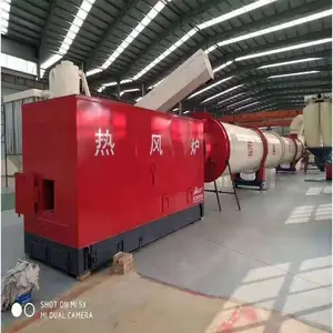 大型龙虾壳烘干生产线 菌渣烘干机 滚筒式烘干设备