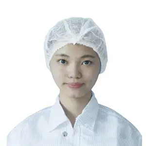 SERCLEAN施克林 一次性无纺布帽子 纸条帽圆帽 PP无纺布帽 实验室一次性防尘帽