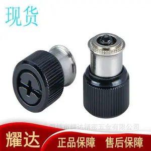 批发松不脱螺塑料头黑色YD-PF11-M3-2松不脱螺母 压铆不脱出螺钉