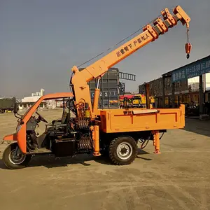 三轮随车吊价格 定制3吨五征三轮吊车 久恒农村移树三轮随车吊