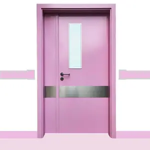 洁净门厂家定制医院住院部病房专用门医生看诊科室钢质净化门