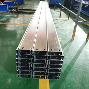 苏州25号冲孔C型钢檩条 苏州冲孔C型钢檩条厂 冲孔镀锌C型钢檩条厂家直销认证风云板业 质高***