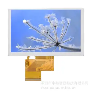 5寸液晶屏 800*480分辨率 RGB接口 彩色液晶裸屏 可配电阻 电容触摸 TFT-LCD模组