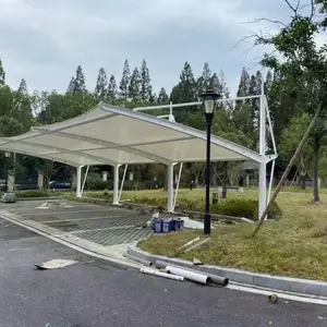 广州广西膜结构停车棚厂家 张拉膜球场雨棚 污水池反吊膜 充气膜建筑厂家