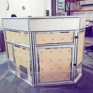 机器人展示移动式安全围栏展会用防护栏 车间区域隔断防护