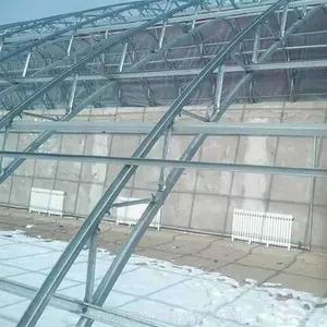 食用菌温室大棚双拱梁型骨架泊头达威实体厂家