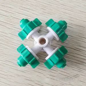 育苗灌溉养殖场降温防尘用四出口十字雾化喷头