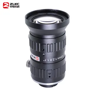 ZLKC中联科创12mm工业定焦检测HK1228MP25低畸变手动光圈C口镜头
