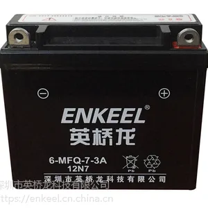 摩托车电瓶12V7ah钱江豪爵海王星踏板车12N7-3A免维护铅酸蓄电池