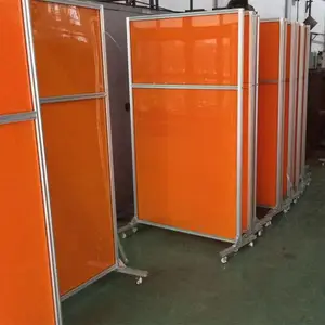 焊接防护屏,杭州焊接防护围栏隔断,PVC焊接防护屏生产厂家,高藤门业