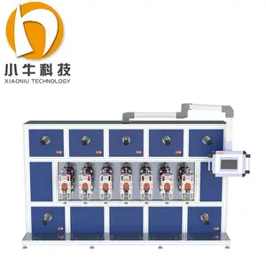 七工位输液管固定贴机圆刀模切机异步贴合设备