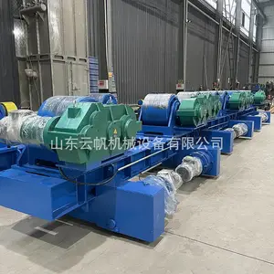 大吨位焊接滚轮架厂家 120吨可调式滚轮架 电动行走式焊接滚轮架