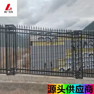 锌钢围墙护栏 别墅灯柱防护栏 加厚锌钢管材 可定制
