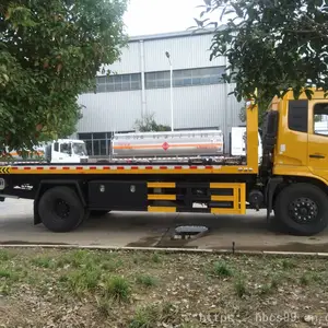 现货供应东风天锦带吊一拖二市政道路清障车_黄牌国五清障车