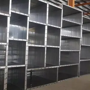 运盛制作镀锌白铁皮角钢共板法兰通风管道可定制