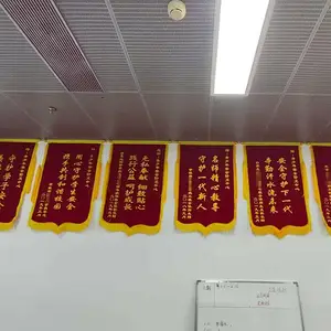 普通锦旗 赠送医生 绒面小龙须 立体黄色字 配包装袋 免费送货