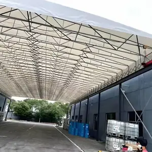 重庆膜结构厂家电动雨棚pvdf膜大型电动推拉伸缩雨篷户外遮阳雨蓬