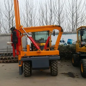 供应930装载机打桩机 装载式公路护栏打桩机多少钱