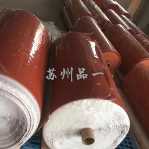 排烟风机用硅钛法兰垫片硅钛合金防火布A级不燃无石棉硅胶布