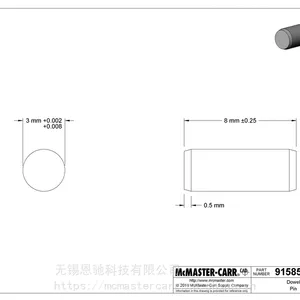 Mcmaster-carr代理18-8不锈钢销钉91585A348英制等全系列