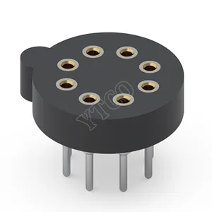 7028系列 晶体管圆形插座/180°/通孔/焊板型
