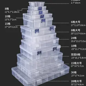 芜湖IC元件盒零件盒芯片盒0123456789多分格电子元件工具储物收纳盒透明塑料可拆卸带盖IC元件