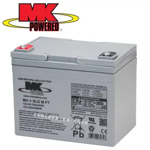 MK蓄电池MU-1SLDMFT 12V35Ah AGM技术 阀控式密封 超长寿命